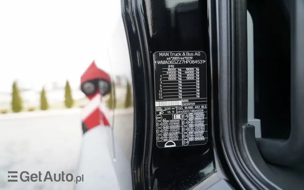 MAN TGS 18.480 / 4x2 / HDS HMF 1820 K6 / WYSIEG 17,2 m / MANUAL / STEROWANIE RADIOWE 