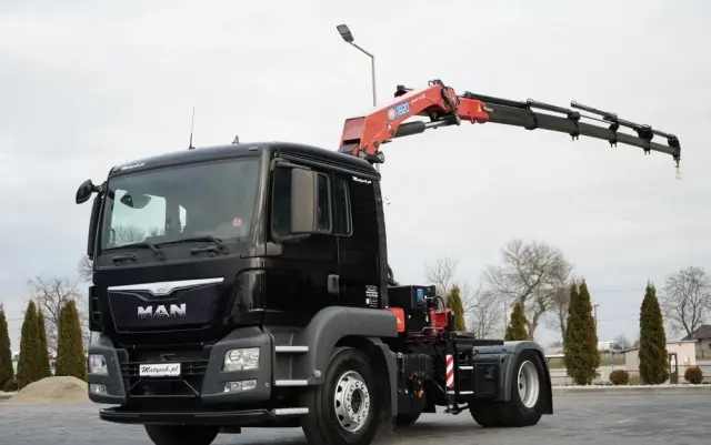 MAN TGS 18.480 / 4x2 / HDS HMF 1820 K6 / WYSIEG 17,2 m / MANUAL / STEROWANIE RADIOWE 