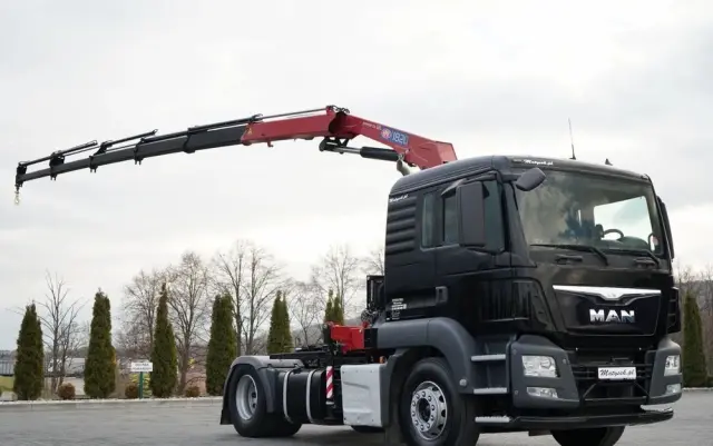 MAN TGS 18.480 / 4x2 / HDS HMF 1820 K6 / WYSIEG 17,2 m / MANUAL / STEROWANIE RADIOWE 