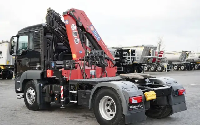 MAN TGS 18.480 / 4x2 / HDS HMF 1820 K6 / WYSIEG 17,2 m / MANUAL / STEROWANIE RADIOWE 