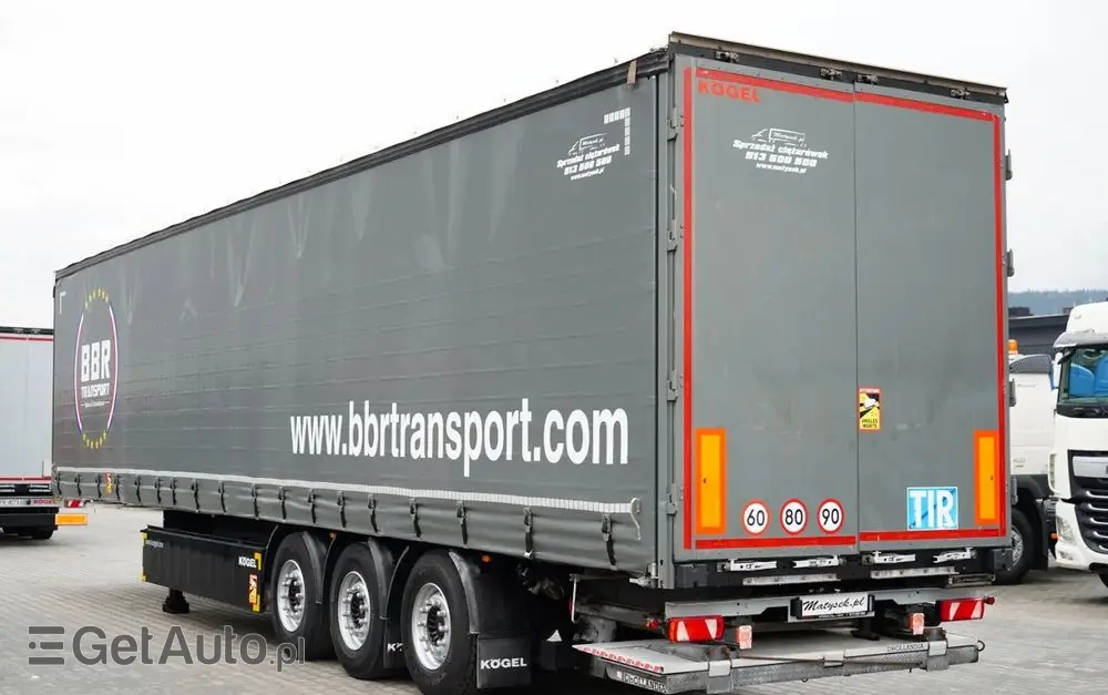 KÖGEL FIRANKA / STANDARD / WINDA 2 000 kg  / KOSZ NA PALETY / OŚ PODONOSZONA / SAF 