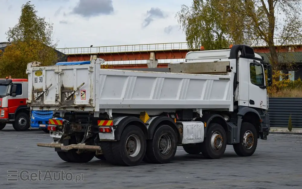 MERCEDES-BENZ AROCS 3243 / 8x4 / EURO 6 / WYWROTKA / MELLER KIPPER / HYDROBURTA / AUTOMAT / SERWISOWANY / SPROWADZONY 