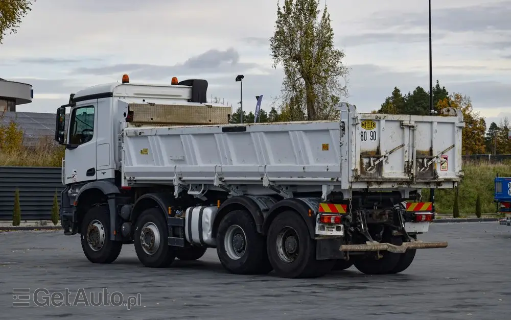 MERCEDES-BENZ AROCS 3243 / 8x4 / EURO 6 / WYWROTKA / MELLER KIPPER / HYDROBURTA / AUTOMAT / SERWISOWANY / SPROWADZONY 