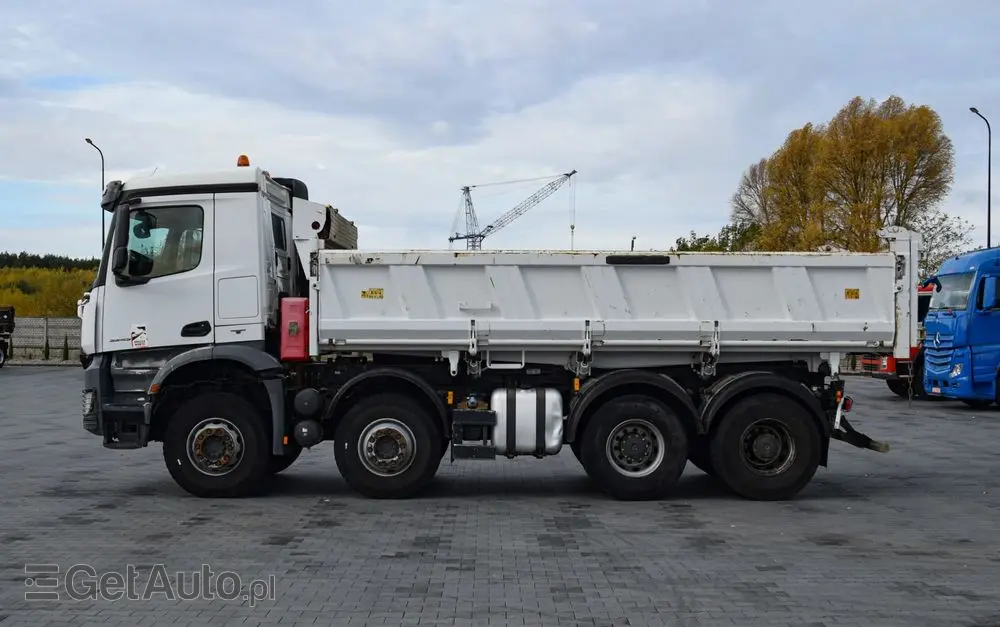 MERCEDES-BENZ AROCS 3243 / 8x4 / EURO 6 / WYWROTKA / MELLER KIPPER / HYDROBURTA / AUTOMAT / SERWISOWANY / SPROWADZONY 