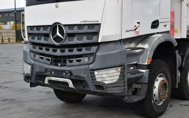 MERCEDES-BENZ AROCS 3243 / 8x4 / EURO 6 / WYWROTKA / MELLER KIPPER / HYDROBURTA / AUTOMAT / SERWISOWANY / SPROWADZONY 