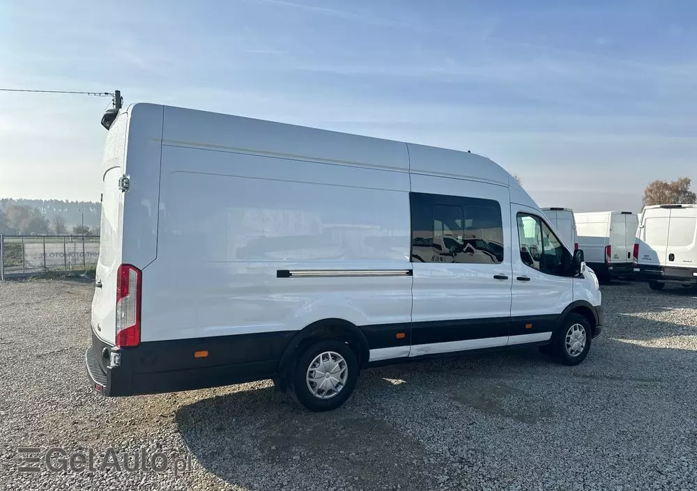FORD TRANSIT MAXI/manual/brygadówka 5 osób/klima/navi/kamera/parktronik przód i tył/grzane fotele/LED 
