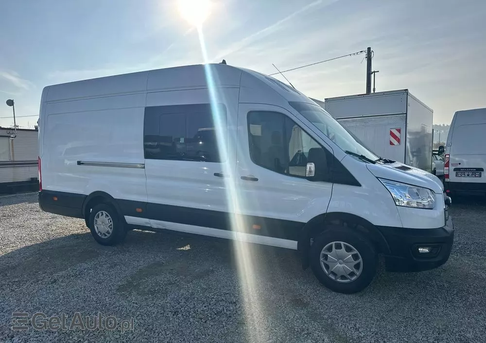FORD TRANSIT MAXI/manual/brygadówka 5 osób/klima/navi/kamera/parktronik przód i tył/grzane fotele/LED 