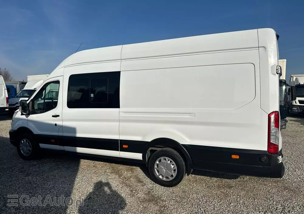FORD TRANSIT MAXI/manual/brygadówka 5 osób/klima/navi/kamera/parktronik przód i tył/grzane fotele/LED 