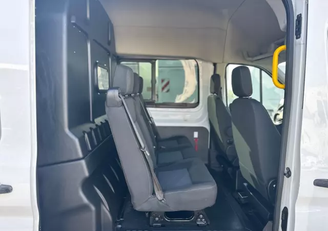 FORD TRANSIT MAXI/manual/brygadówka 5 osób/klima/navi/kamera/parktronik przód i tył/grzane fotele/LED 