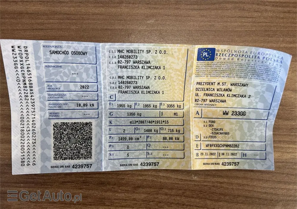 FORD Focus 1.5 EcoBlue STart-Stopp-System TITANIUM