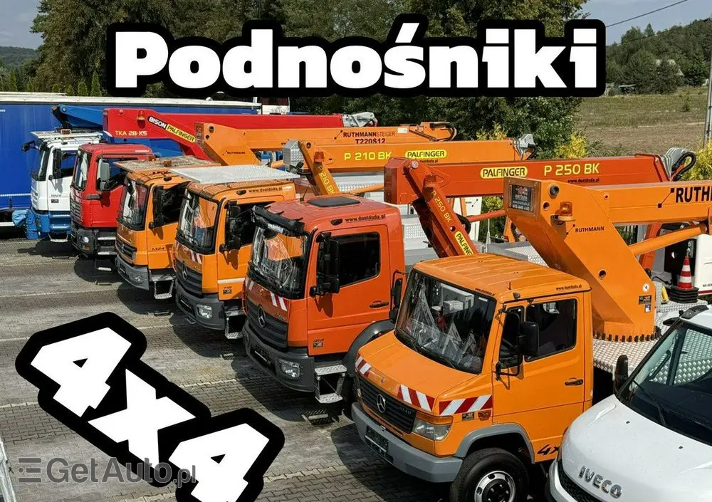MERCEDES-BENZ Vario 814 D 4x4 Zwyżka RUTHMANN STEIGER T220 Podnośnik Koszowy 
