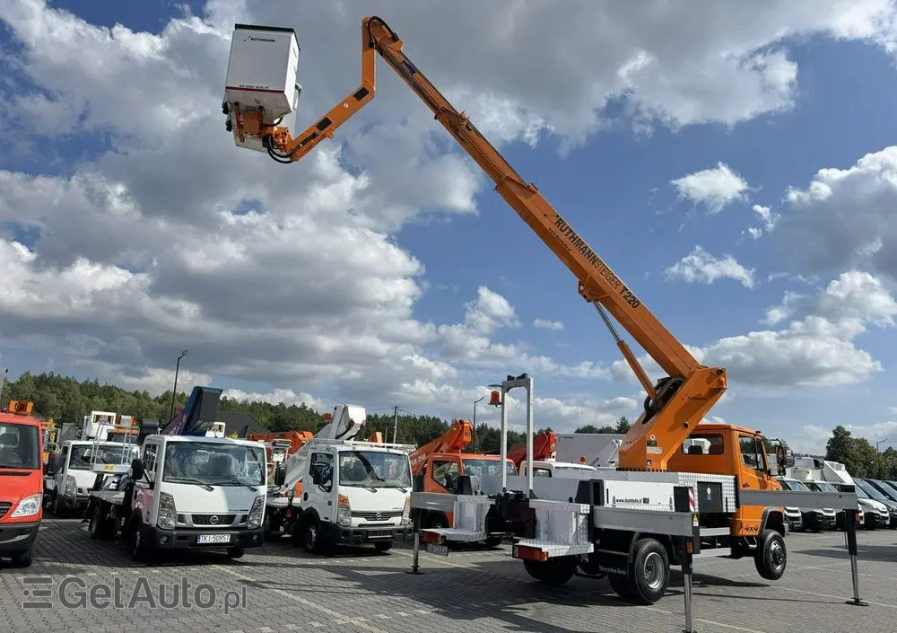 MERCEDES-BENZ Vario 814 D 4x4 Zwyżka RUTHMANN STEIGER T220 Podnośnik Koszowy 