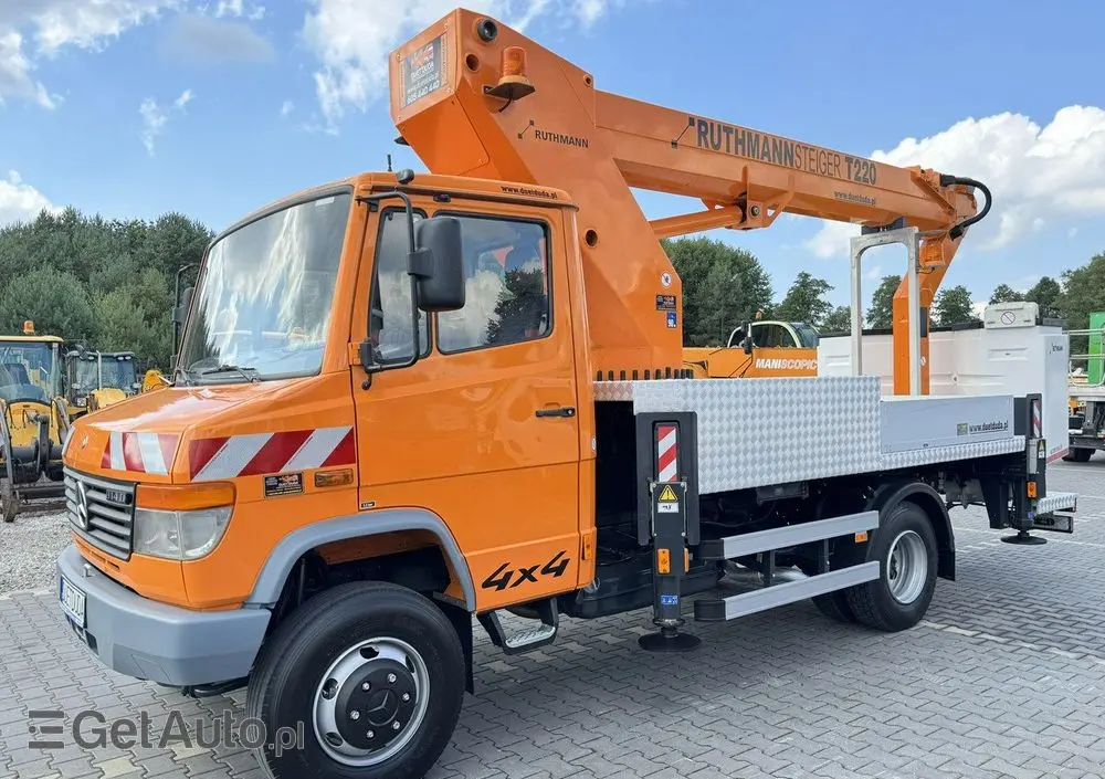 MERCEDES-BENZ Vario 814 D 4x4 Zwyżka RUTHMANN STEIGER T220 Podnośnik Koszowy 