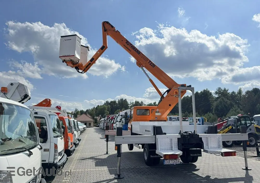 MERCEDES-BENZ Vario 814 D 4x4 Zwyżka RUTHMANN STEIGER T220 Podnośnik Koszowy 