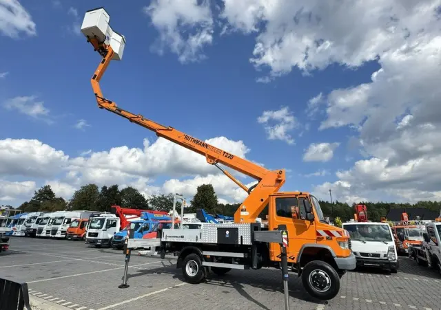 MERCEDES-BENZ Vario 814 D 4x4 Zwyżka RUTHMANN STEIGER T220 Podnośnik Koszowy 