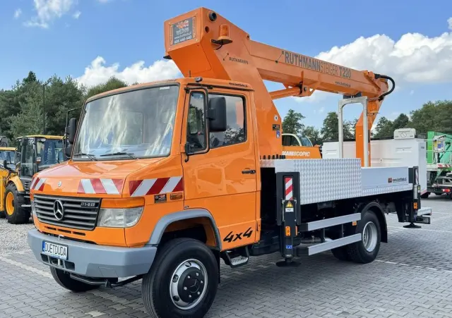 MERCEDES-BENZ Vario 814 D 4x4 Zwyżka RUTHMANN STEIGER T220 Podnośnik Koszowy 