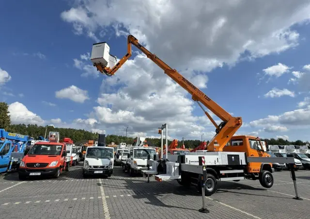 MERCEDES-BENZ Vario 814 D 4x4 Zwyżka RUTHMANN STEIGER T220 Podnośnik Koszowy 