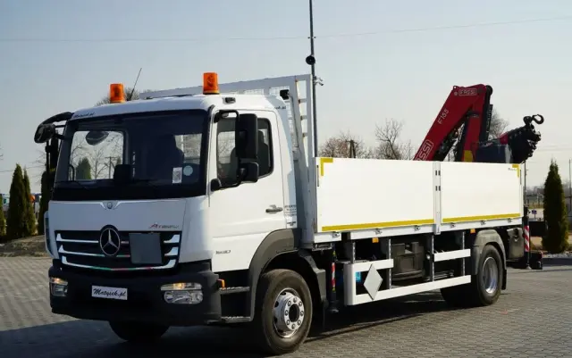 MERCEDES-BENZ ATEGO / 16 30 / E6 / SKRZYNIOWY + HDS FASSI F 155 / ADR / STEROWANIE RADIOWE 