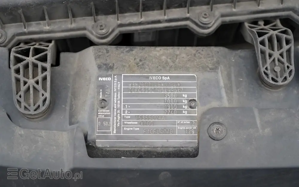 IVECO DAILY 35-180 / BLASZAK  4,7 m / FURGON / HI-MATIC / SPROWADZONY 