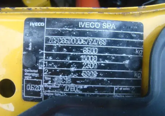IVECO DAILY 65 C 18 3.0TDI 5.10M 