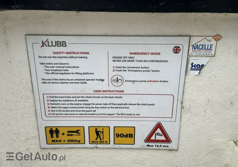 MERCEDES-BENZ Sprinter Zwyżka Podnośnik Koszowy KLUBB K42P UDT WUMAG GSR 