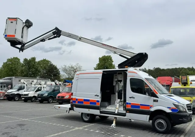 MERCEDES-BENZ Sprinter Zwyżka Podnośnik Koszowy KLUBB K42P UDT WUMAG GSR 