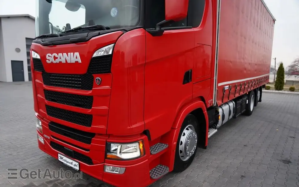 SCANIA S 460 / FIRANKA  8,1 M / 60 M3 / SOLÓWKA / 6X2 / OŚ PODNOSZONA / SKRĘTNA 