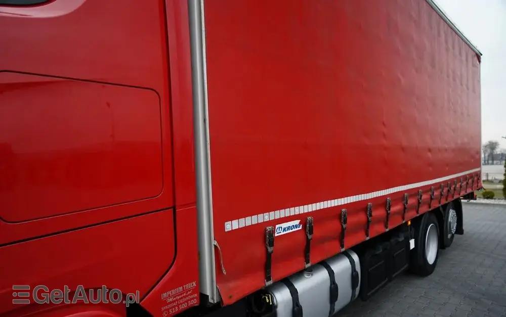 SCANIA S 460 / FIRANKA  8,1 M / 60 M3 / SOLÓWKA / 6X2 / OŚ PODNOSZONA / SKRĘTNA 