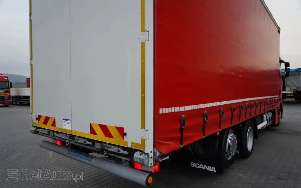 SCANIA S 460 / FIRANKA  8,1 M / 60 M3 / SOLÓWKA / 6X2 / OŚ PODNOSZONA / SKRĘTNA 