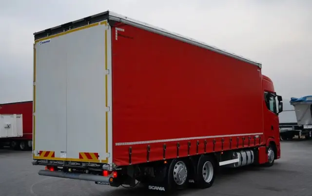 SCANIA S 460 / FIRANKA  8,1 M / 60 M3 / SOLÓWKA / 6X2 / OŚ PODNOSZONA / SKRĘTNA 