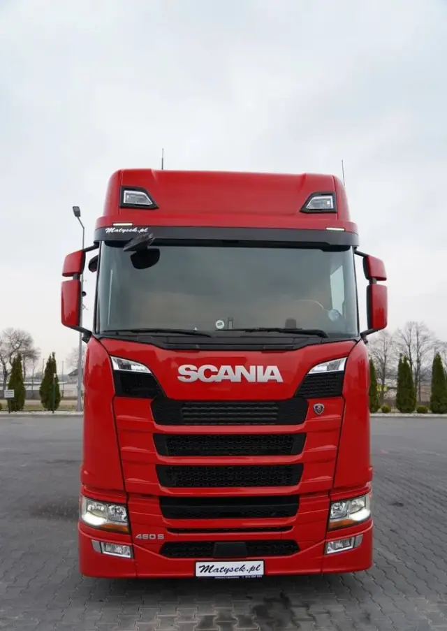 SCANIA S 460 / FIRANKA  8,1 M / 60 M3 / SOLÓWKA / 6X2 / OŚ PODNOSZONA / SKRĘTNA 