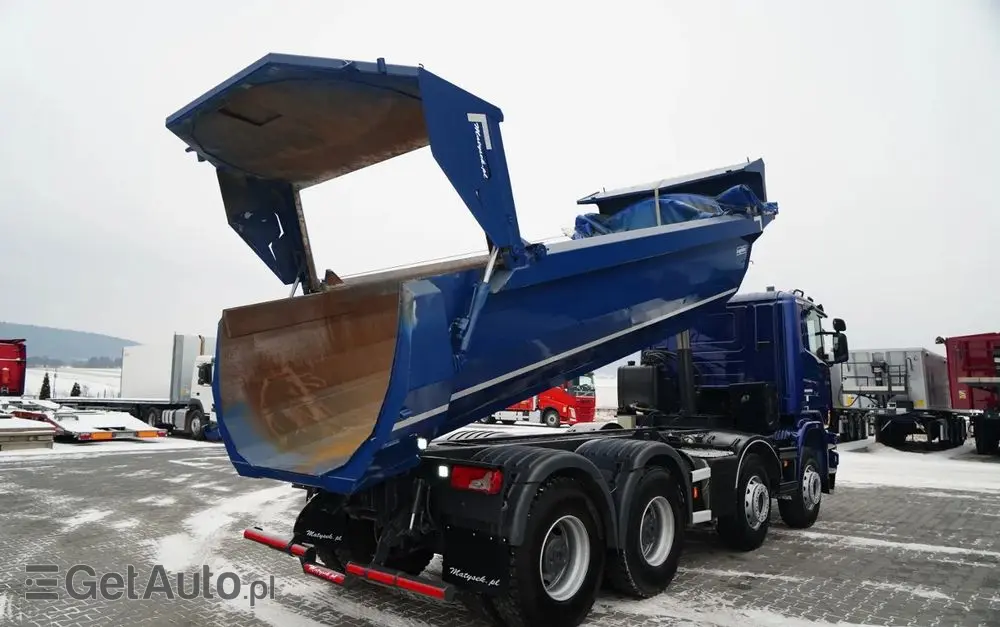 SCANIA G 490 / 8x4 / WYWROTKA TYLNOZSYPOWA /  HYDROKLAPA / PLANDEKA AUTOMATYCZNA / MANUAL / EURO 6 