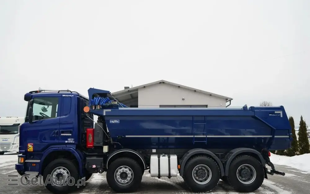 SCANIA G 490 / 8x4 / WYWROTKA TYLNOZSYPOWA /  HYDROKLAPA / PLANDEKA AUTOMATYCZNA / MANUAL / EURO 6 