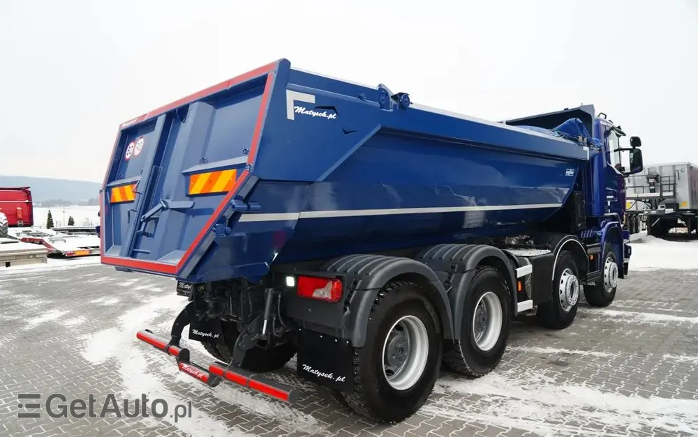 SCANIA G 490 / 8x4 / WYWROTKA TYLNOZSYPOWA /  HYDROKLAPA / PLANDEKA AUTOMATYCZNA / MANUAL / EURO 6 