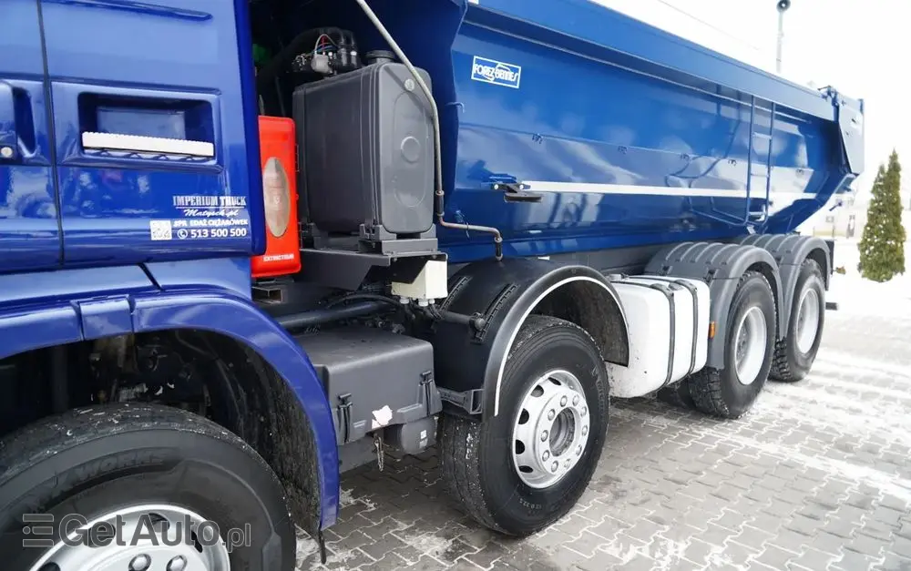 SCANIA G 490 / 8x4 / WYWROTKA TYLNOZSYPOWA /  HYDROKLAPA / PLANDEKA AUTOMATYCZNA / MANUAL / EURO 6 