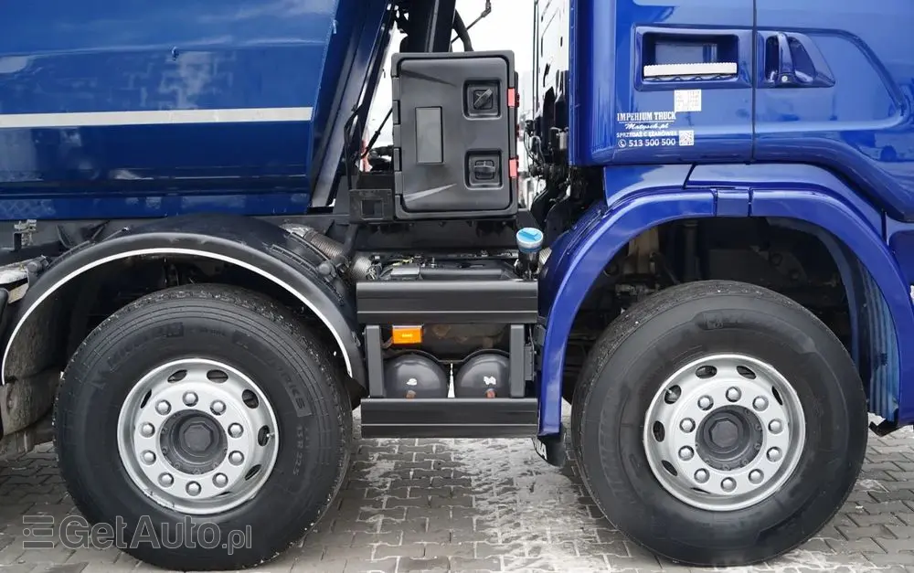SCANIA G 490 / 8x4 / WYWROTKA TYLNOZSYPOWA /  HYDROKLAPA / PLANDEKA AUTOMATYCZNA / MANUAL / EURO 6 