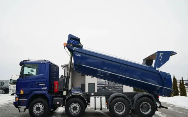 SCANIA G 490 / 8x4 / WYWROTKA TYLNOZSYPOWA /  HYDROKLAPA / PLANDEKA AUTOMATYCZNA / MANUAL / EURO 6 