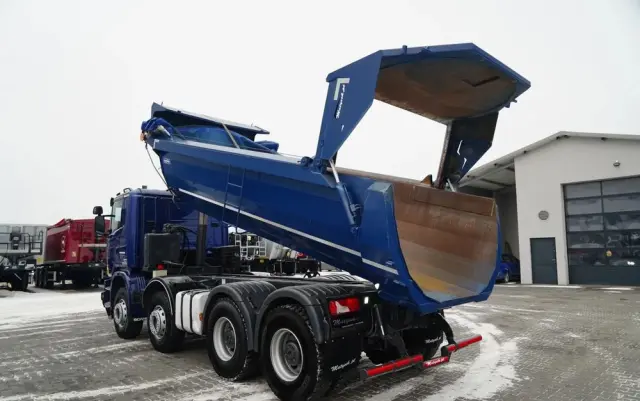 SCANIA G 490 / 8x4 / WYWROTKA TYLNOZSYPOWA /  HYDROKLAPA / PLANDEKA AUTOMATYCZNA / MANUAL / EURO 6 