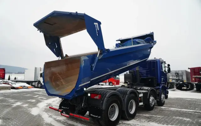 SCANIA G 490 / 8x4 / WYWROTKA TYLNOZSYPOWA /  HYDROKLAPA / PLANDEKA AUTOMATYCZNA / MANUAL / EURO 6 