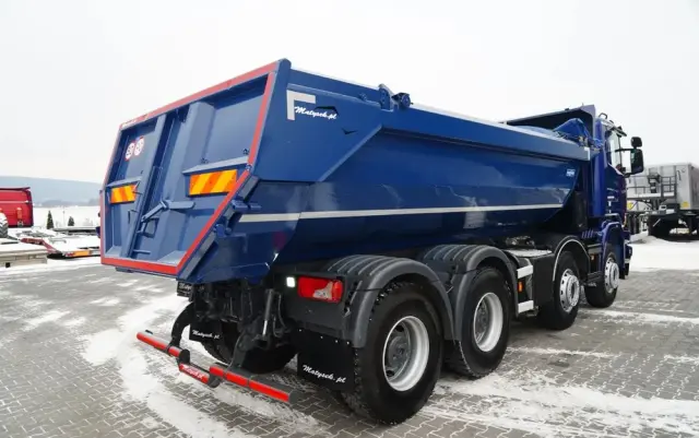 SCANIA G 490 / 8x4 / WYWROTKA TYLNOZSYPOWA /  HYDROKLAPA / PLANDEKA AUTOMATYCZNA / MANUAL / EURO 6 