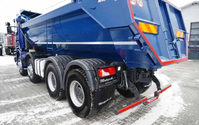 SCANIA G 490 / 8x4 / WYWROTKA TYLNOZSYPOWA /  HYDROKLAPA / PLANDEKA AUTOMATYCZNA / MANUAL / EURO 6 