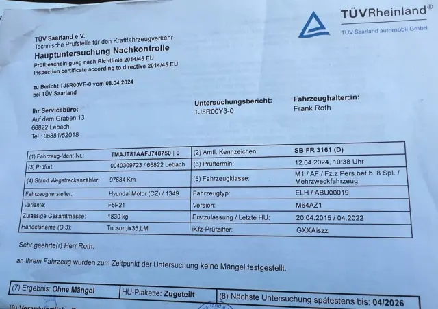 HYUNDAI Ix35 1.6 2WD blue Comfort