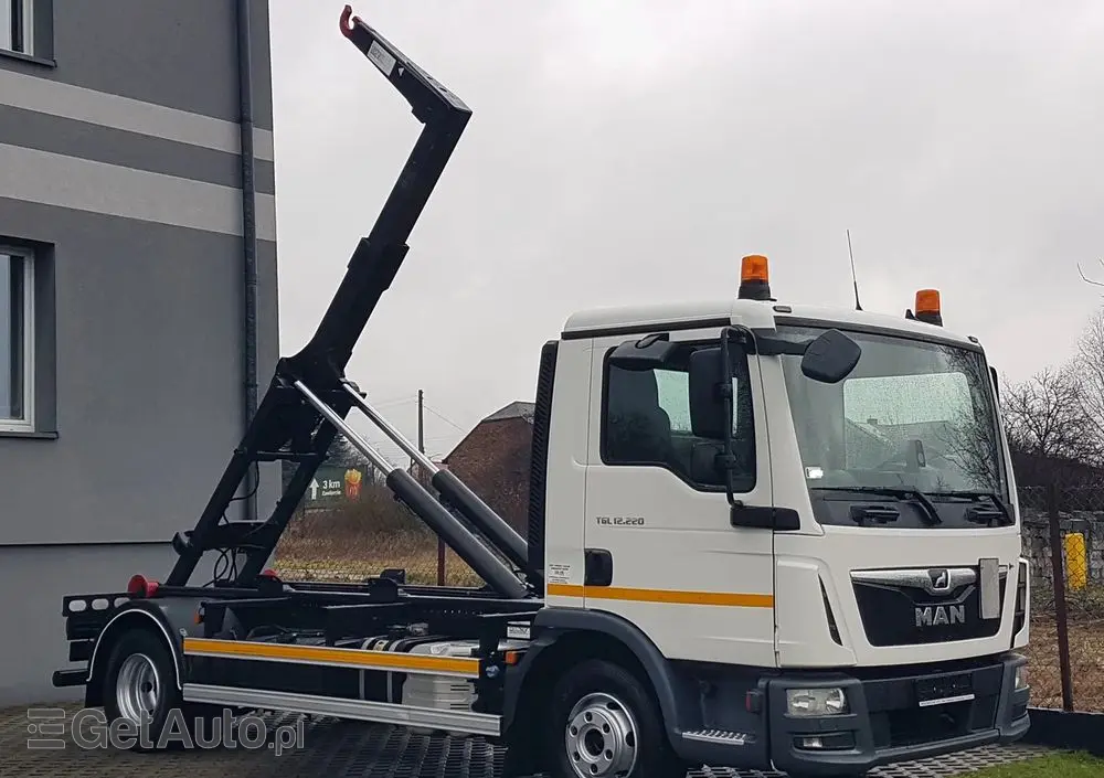 MAN TGL 12.220 HAKOWIEC 4x2 KLIMA DO KONTENERÓW MANUAL 