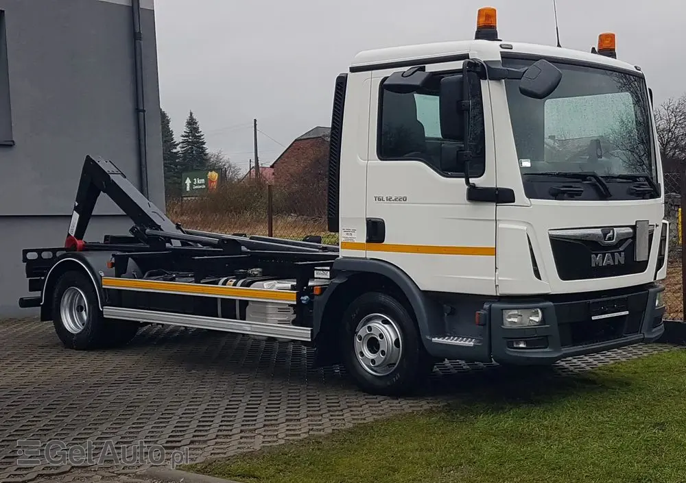 MAN TGL 12.220 HAKOWIEC 4x2 KLIMA DO KONTENERÓW MANUAL 