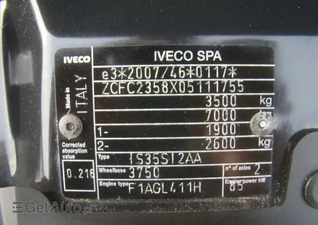 IVECO DAILY 100%PRZEBIEG-POTWIERDZONY 