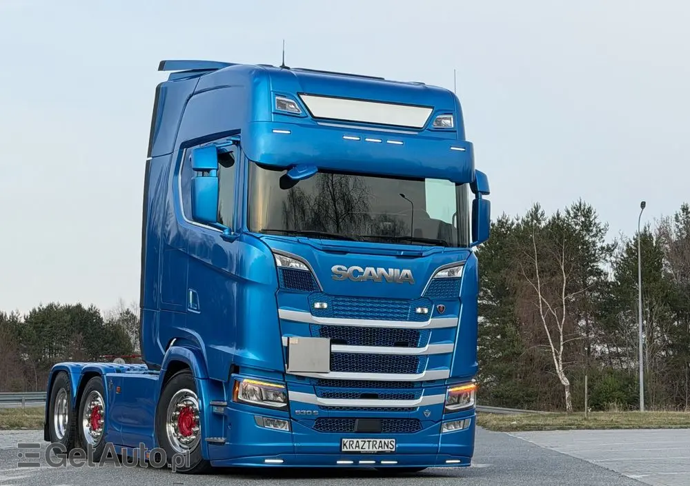 SCANIA 530s Pusher 6x2/4 oś skretna twinsteer v8 scania perfekcyjny stan pełna możliwa opcja 