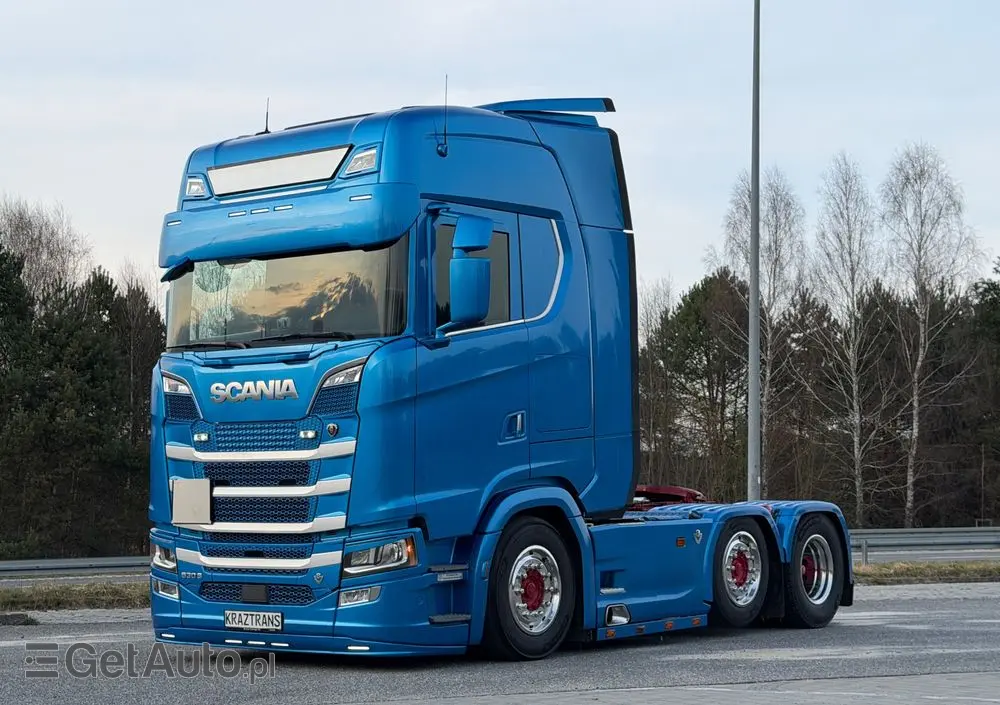 SCANIA 530s Pusher 6x2/4 oś skretna twinsteer v8 scania perfekcyjny stan pełna możliwa opcja 