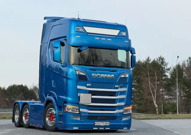 SCANIA 530s Pusher 6x2/4 oś skretna twinsteer v8 scania perfekcyjny stan pełna możliwa opcja 