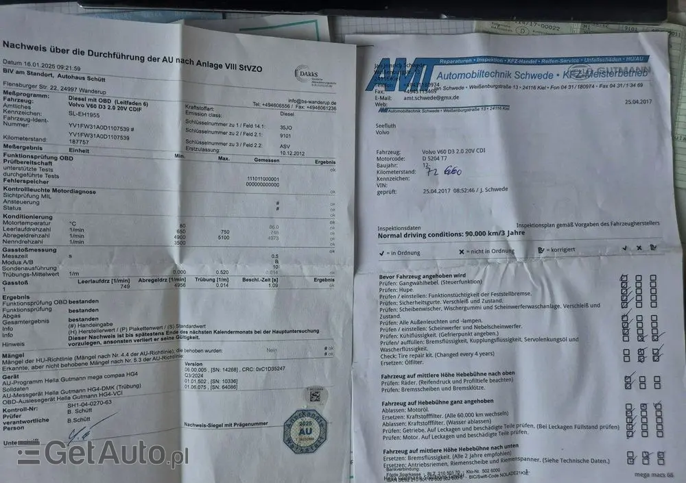 VOLVO V60 D3 Geartronic Momentum