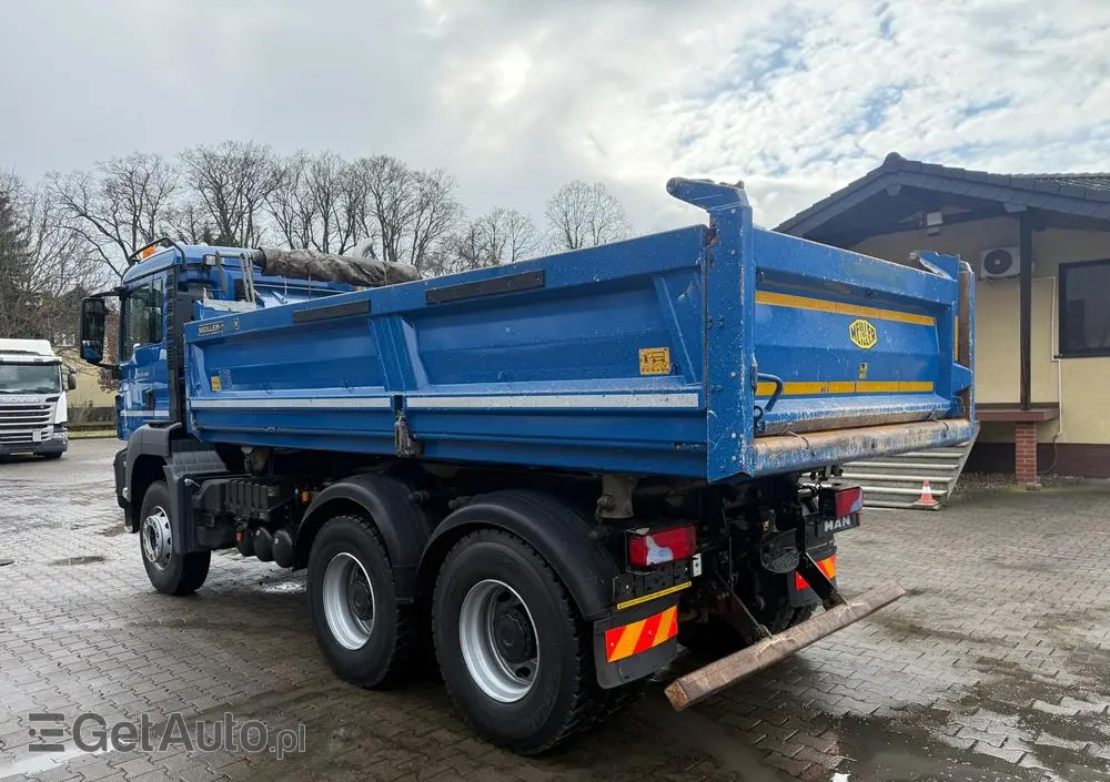 MAN 26.400 TGS wywrotka 6x4, 3-str. MEILLER, BORDMATIC, 270 t.km., MANUAL! 